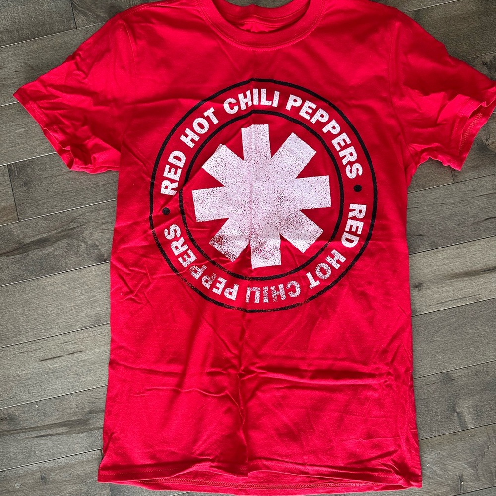 Red Hot Chili Peppers Red Short Sleeve Tee - size adult Small